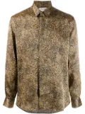 Saint Laurent leopard print shirt - Yellow