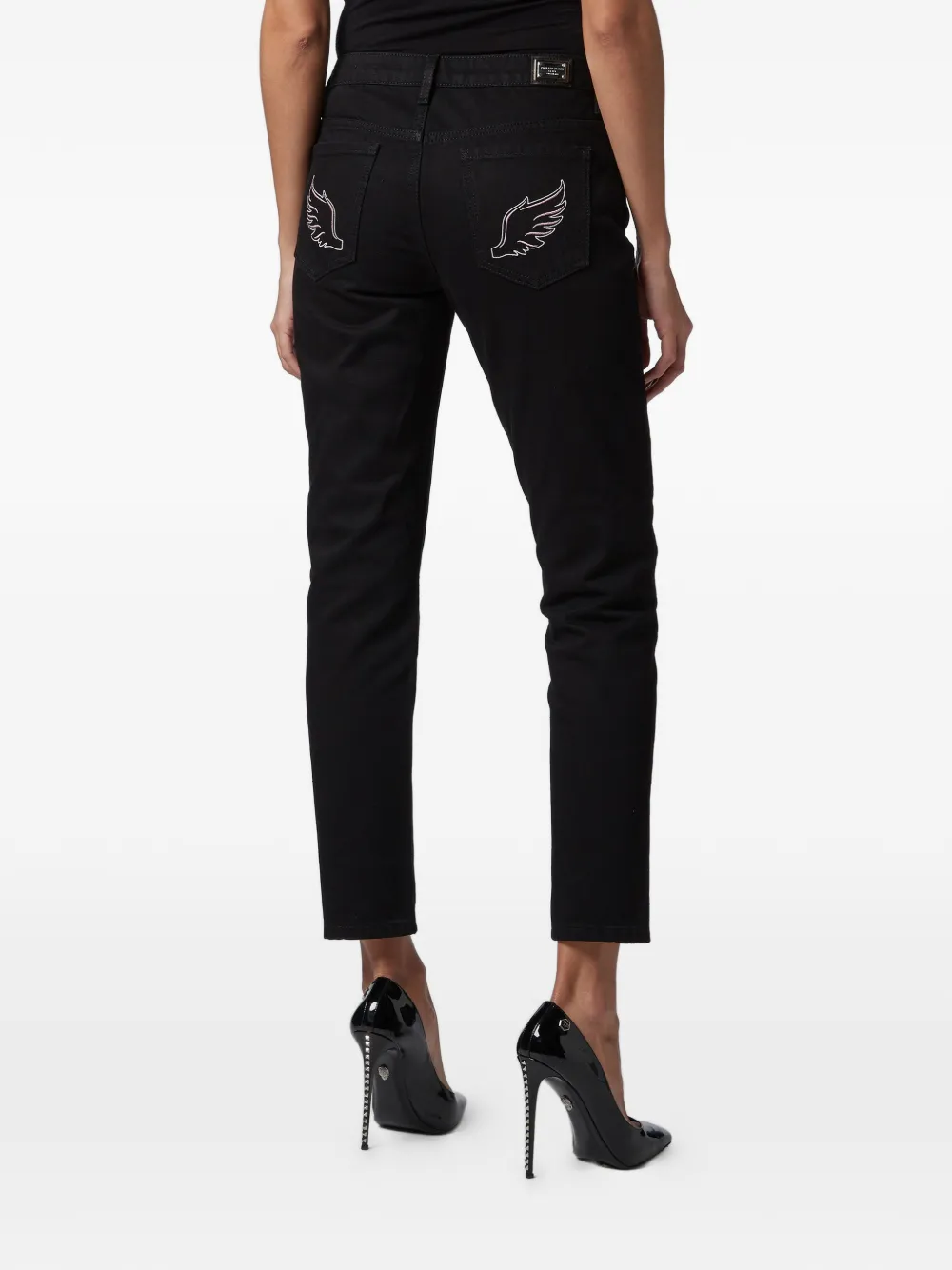  Philipp Plein Angel Boyfriend Jeans   Schwarz 