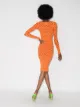 Maisie Wilen perforated midi dress