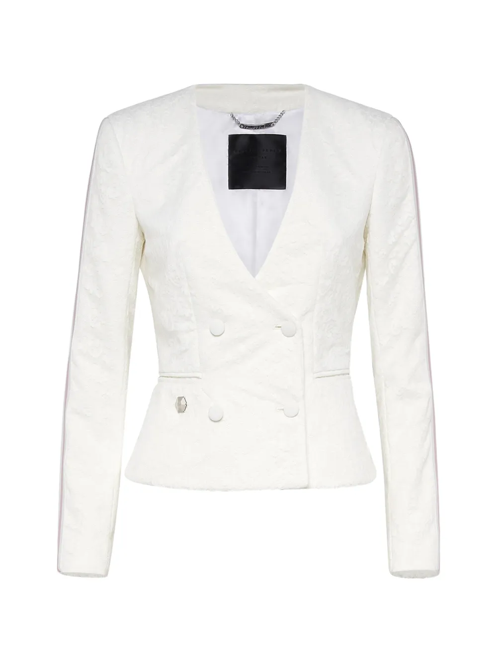 Philipp Plein double-breasted fitted blazer - Weiß