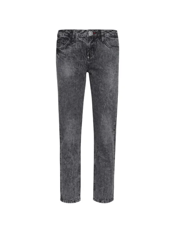 Philipp Plein Boyfriend Angel クロップドジーンズ | グレー 
