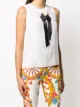 Dolce & Gabbana floral applique detail silk top
