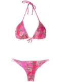 Amir Slama floral-print bikini set - Pink