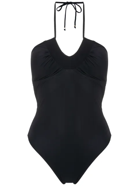 Amir Slama gathered open back one piece 