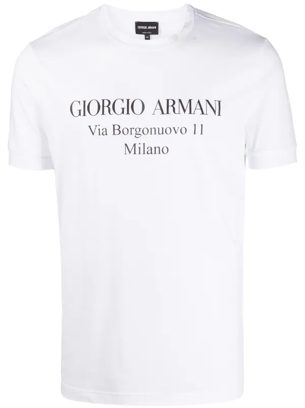 Giorgio Armani Logo Print T-shirt - Farfetch