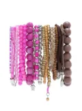 Amir Slama bracelets set - Pink