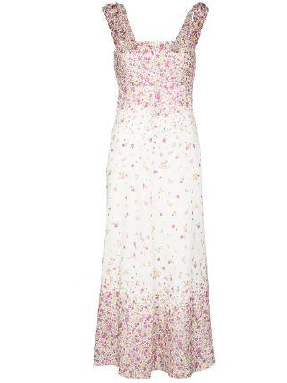 carnaby ditsy long dress