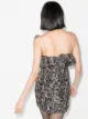 Magda Butrym snake-print off-the-shoulder mini dress