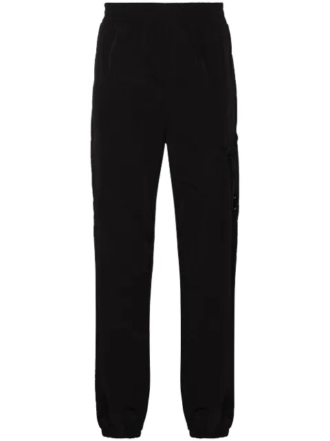 Shop black C.P. Company straight-leg shell track pants with Express Delivery - Farfetch