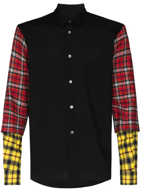 Comme Des Garçons chemise à motif tartan