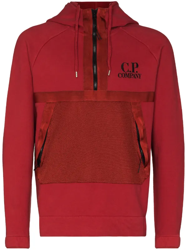 red cp company hoodie