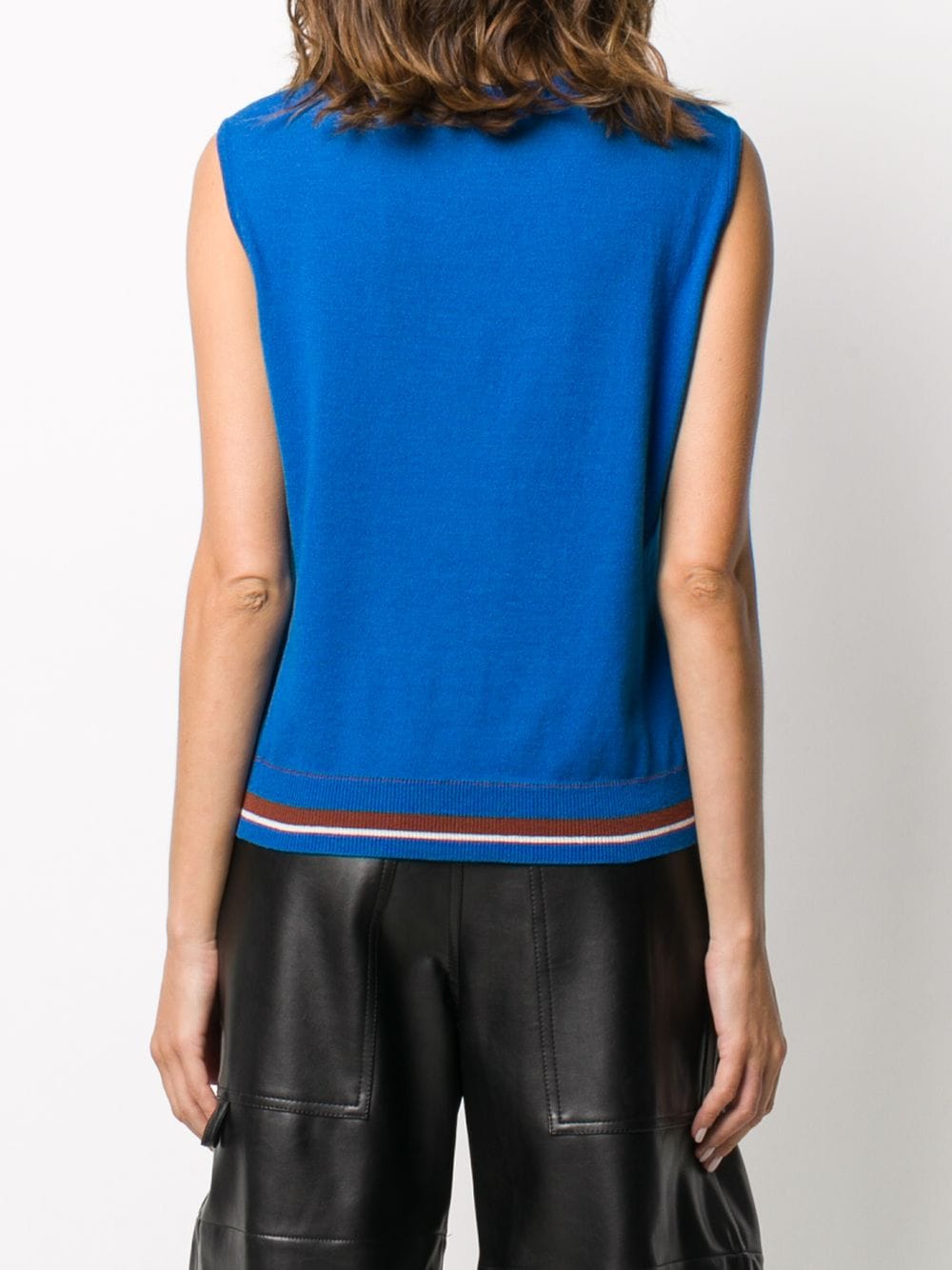 Pre-owned Hermes  Print Front Top In Blue