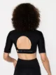 adidas by Stella McCartney Camiseta cropped com estampa de logo