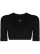 Imagem 1 de adidas by Stella McCartney Camiseta cropped com estampa de logo