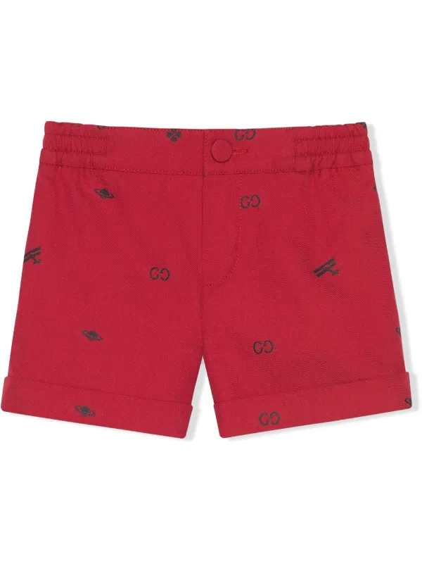 gucci red shorts