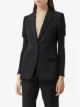 Burberry Panelled-sleeve Grain De Poudre blazer
