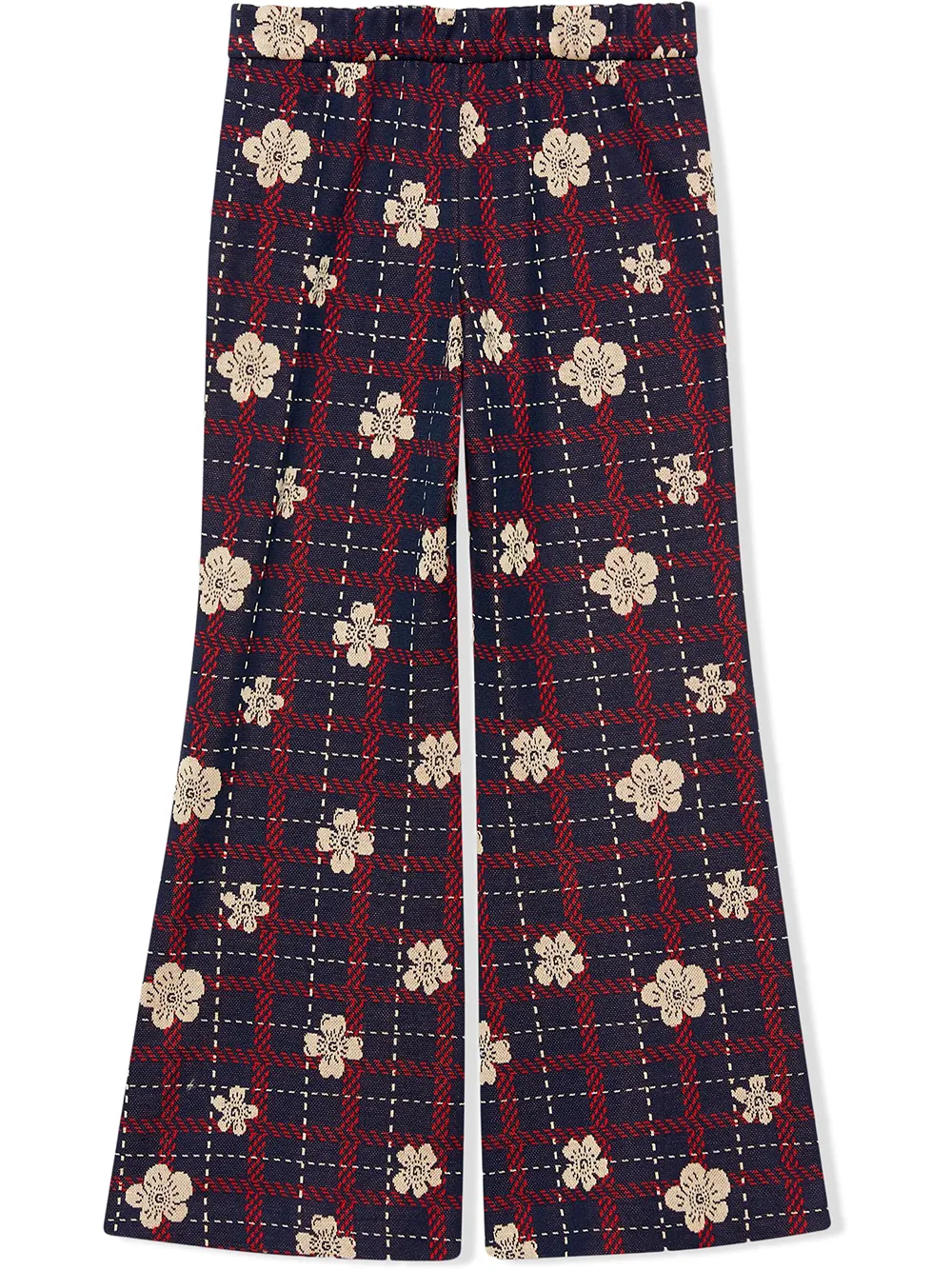 Gucci Kids Geruite broek Blauw