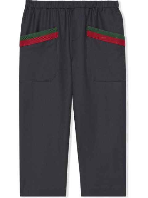 Gucci Kids - Web-detail trousers