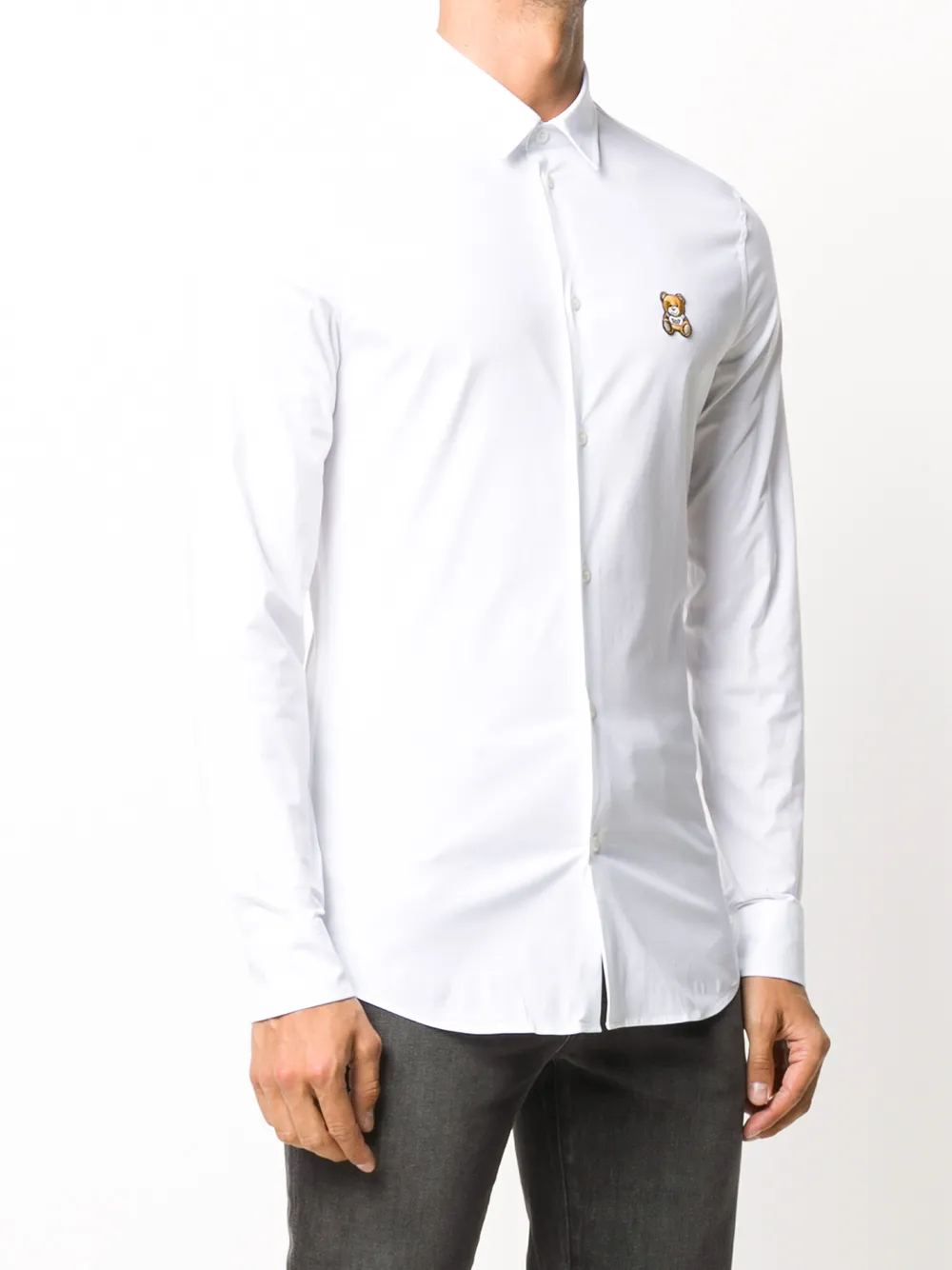 Moschino Overhemd met patch Wit