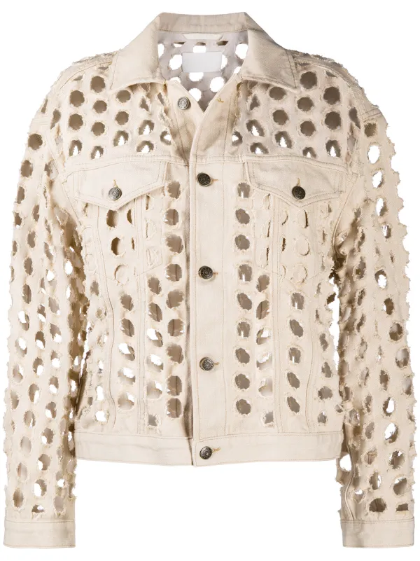 Maison Margiela circle cut-out pattern jacket - FARFETCH