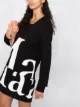 Maison Margiela cut logo print dress