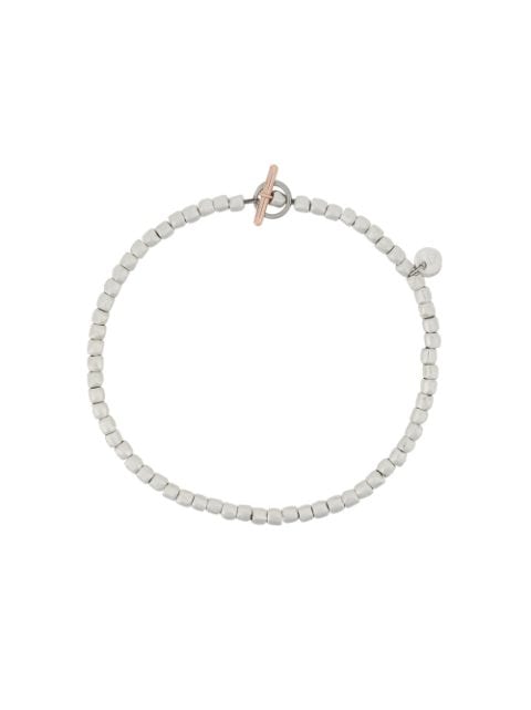 Dodo - 9kt rose gold, silver and steel mini beads Granelli bracelet