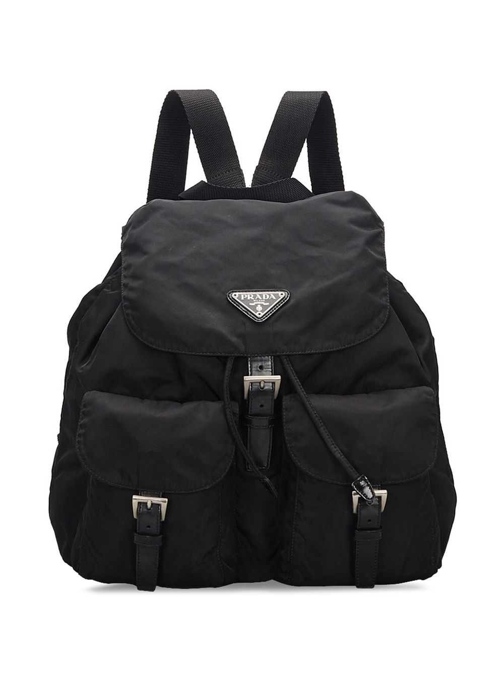 фото Prada pre-owned рюкзак с металлическим логотипом
