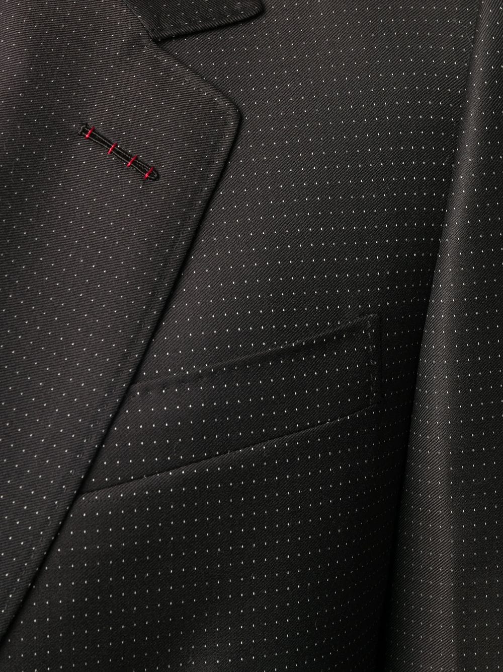 Shop Gucci Two-piece Micro Motif Suit In Black