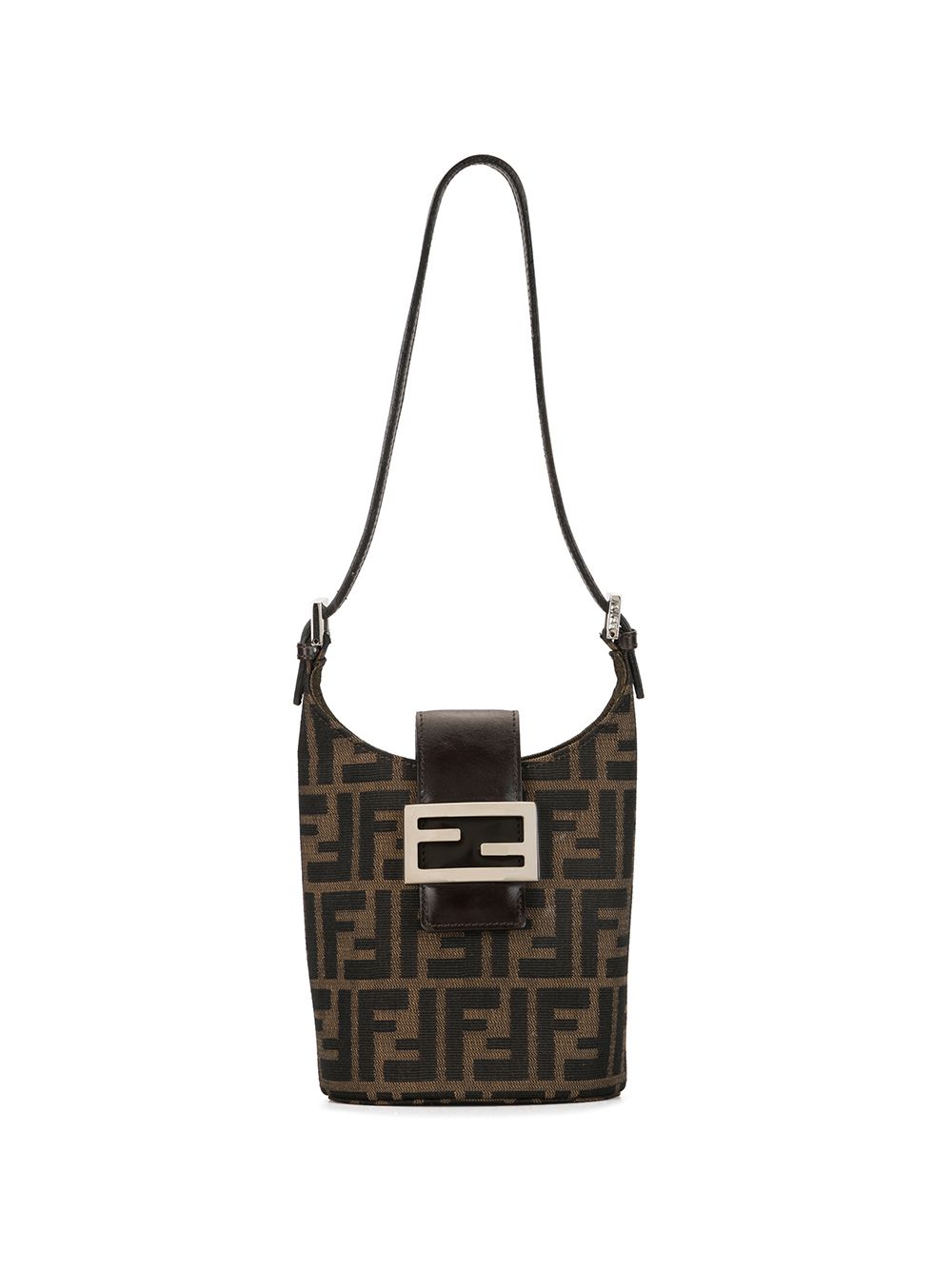 фото Fendi pre-owned сумка на плечо с узором zucca