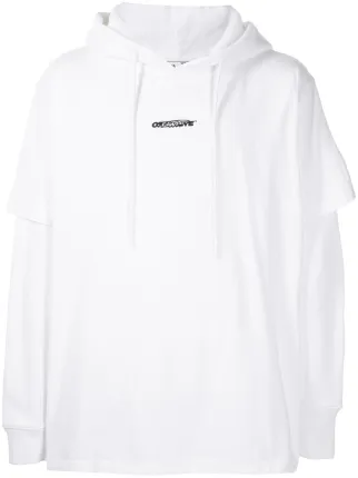 Off-White Workers Logo layered hoodie 