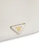 Prada small logo plaque bucket bag