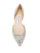 Jimmy Choo Esther glitter ballerina shoes