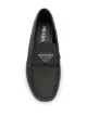 Prada triangle logo loafers