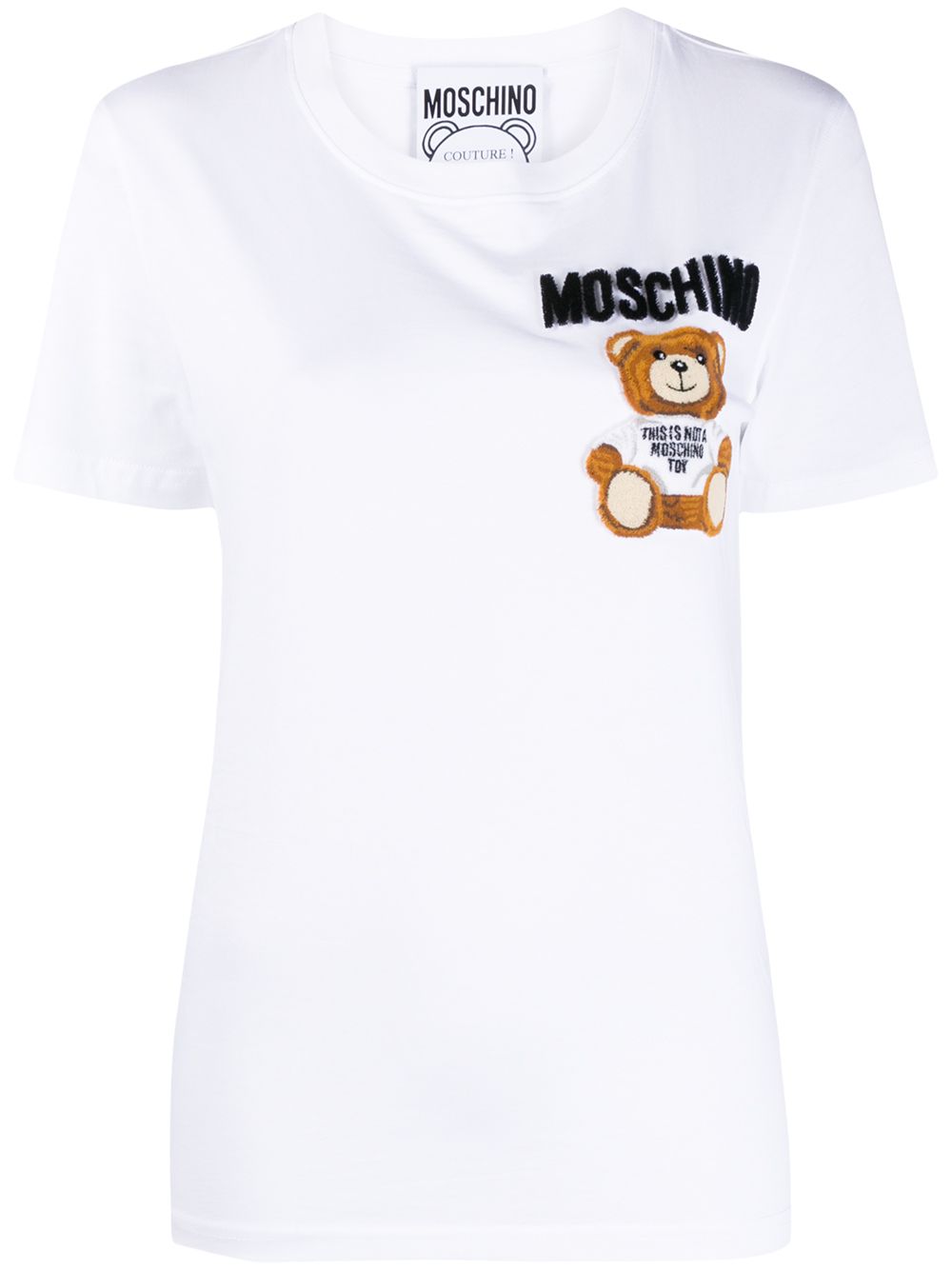 фото Moschino футболка с принтом teddy bear