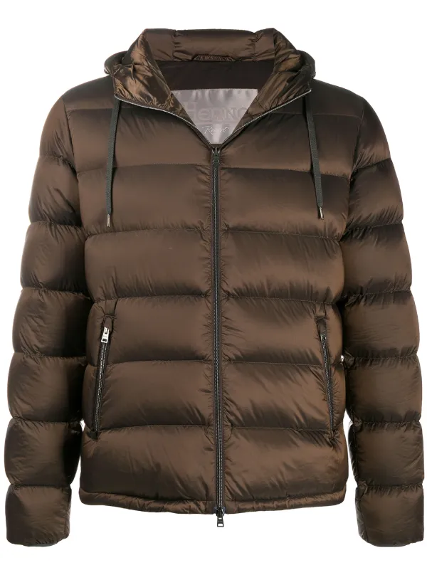 herno hooded padded jacket