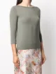 Majestic Filatures V-back 3/4 sleeve top