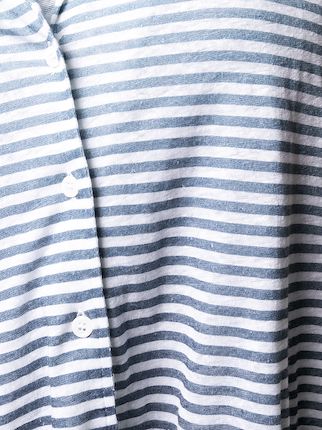 striped short-sleeved shirt展示图