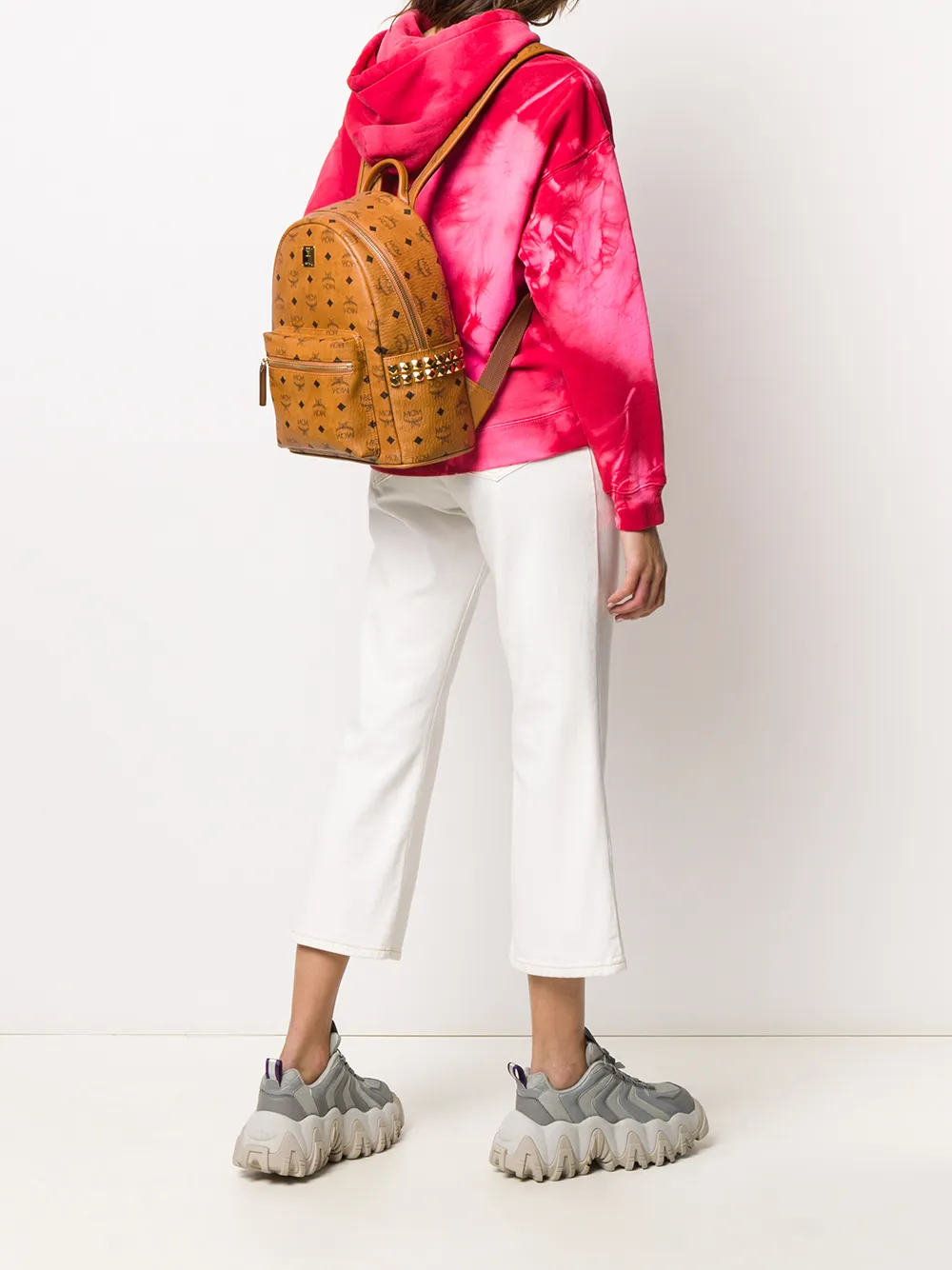 Image 2 of MCM Kaave logo backpack