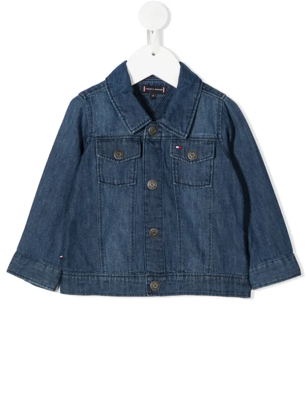 tommy hilfiger denim jacket logo