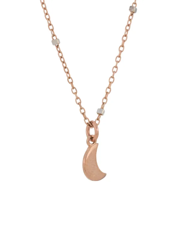 Dodo 9kt Rose Gold Mini Moon Charm 