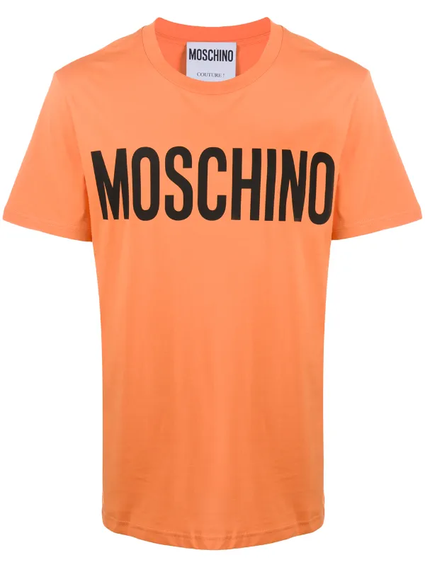 Orange moschino t shirt clearance