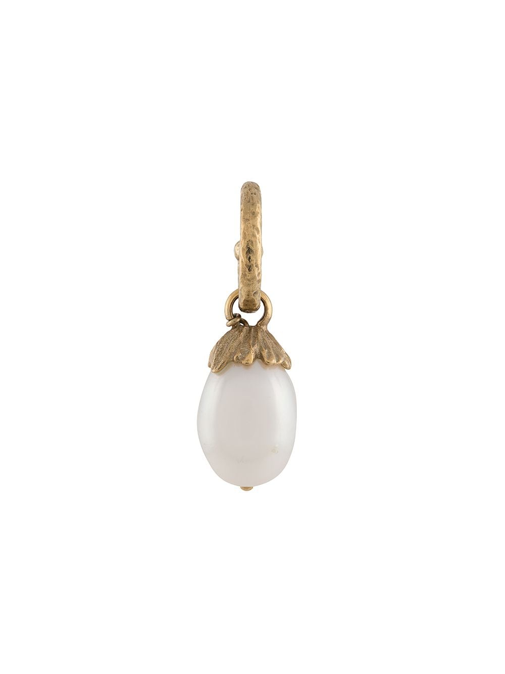 Talisman pearl drop single earring