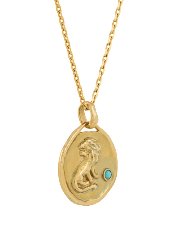 Goossens Talisman Leo Pendant Necklace With Express Delivery Farfetch - Gold Leo Pendant Necklace