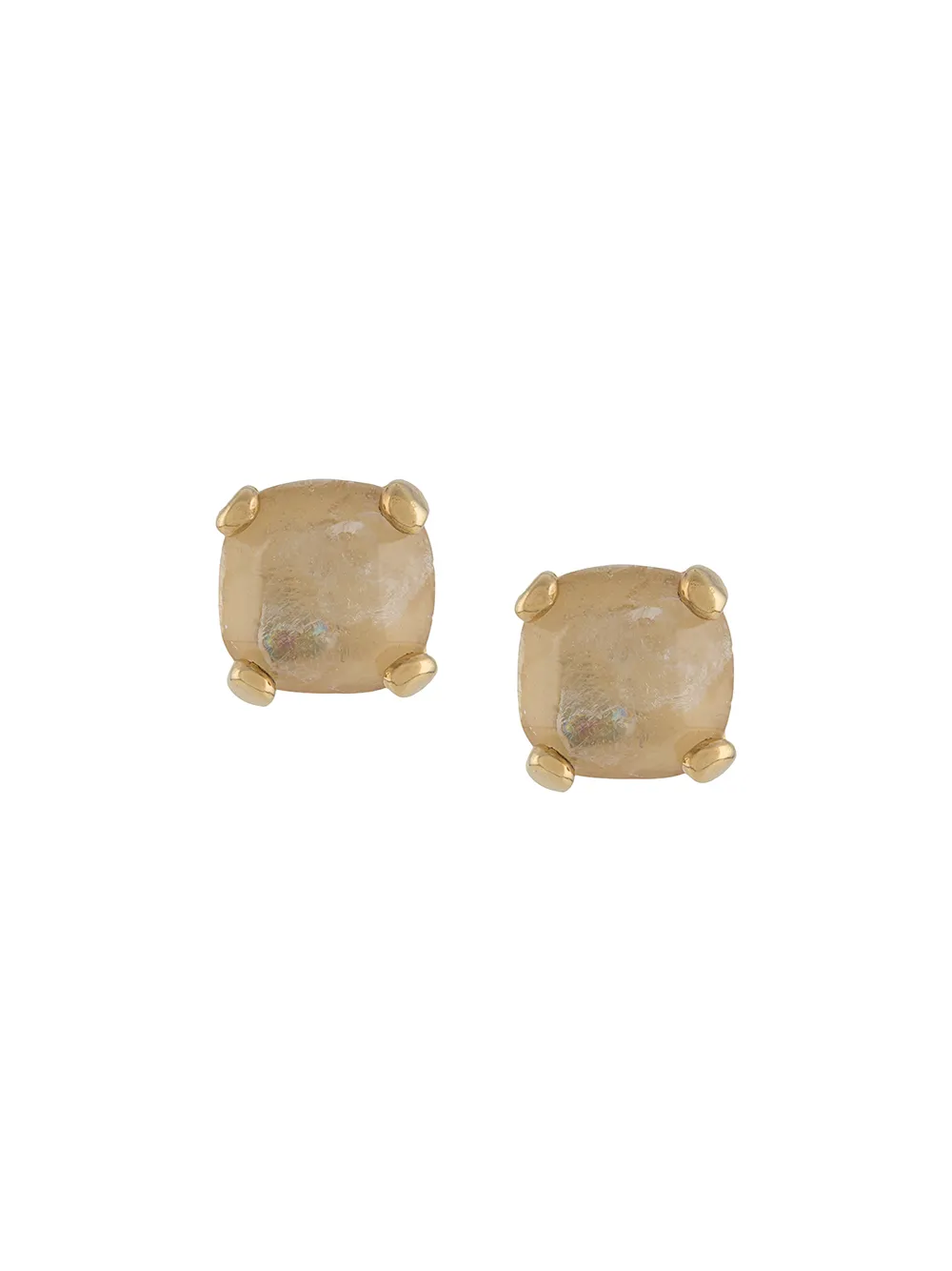 

Goossens Stones rock crystal stud earrings - Gold