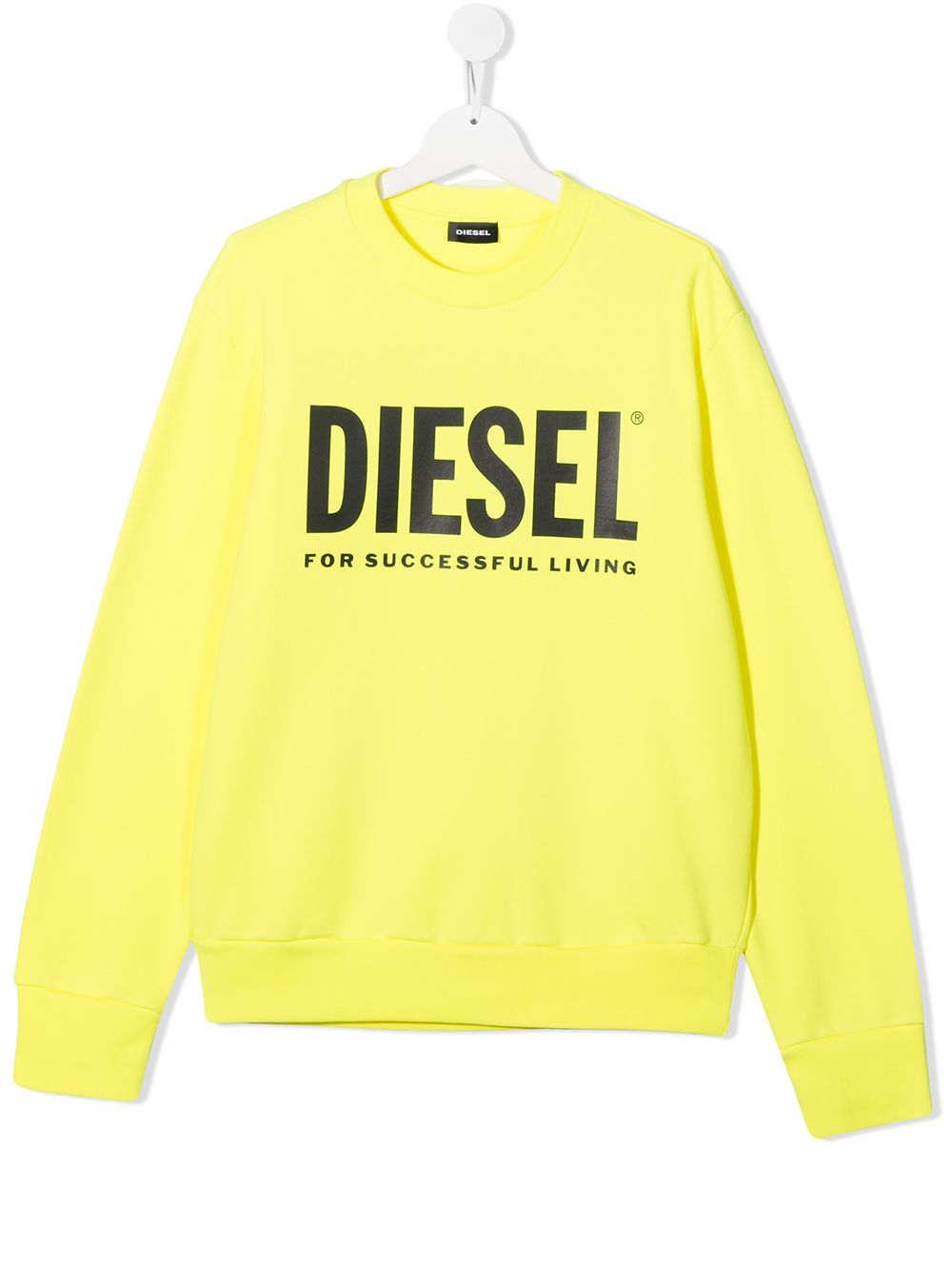 фото Diesel kids teen screw division logo print sweatshirt