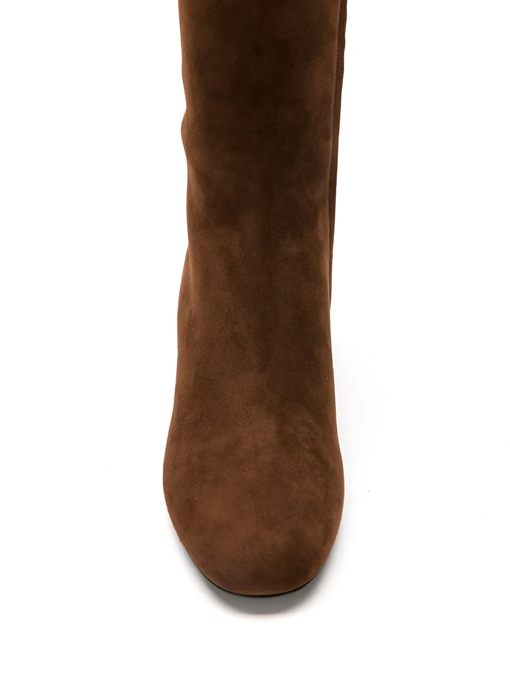 Valentino Garavani Grifoni 45mm suede boots Brown