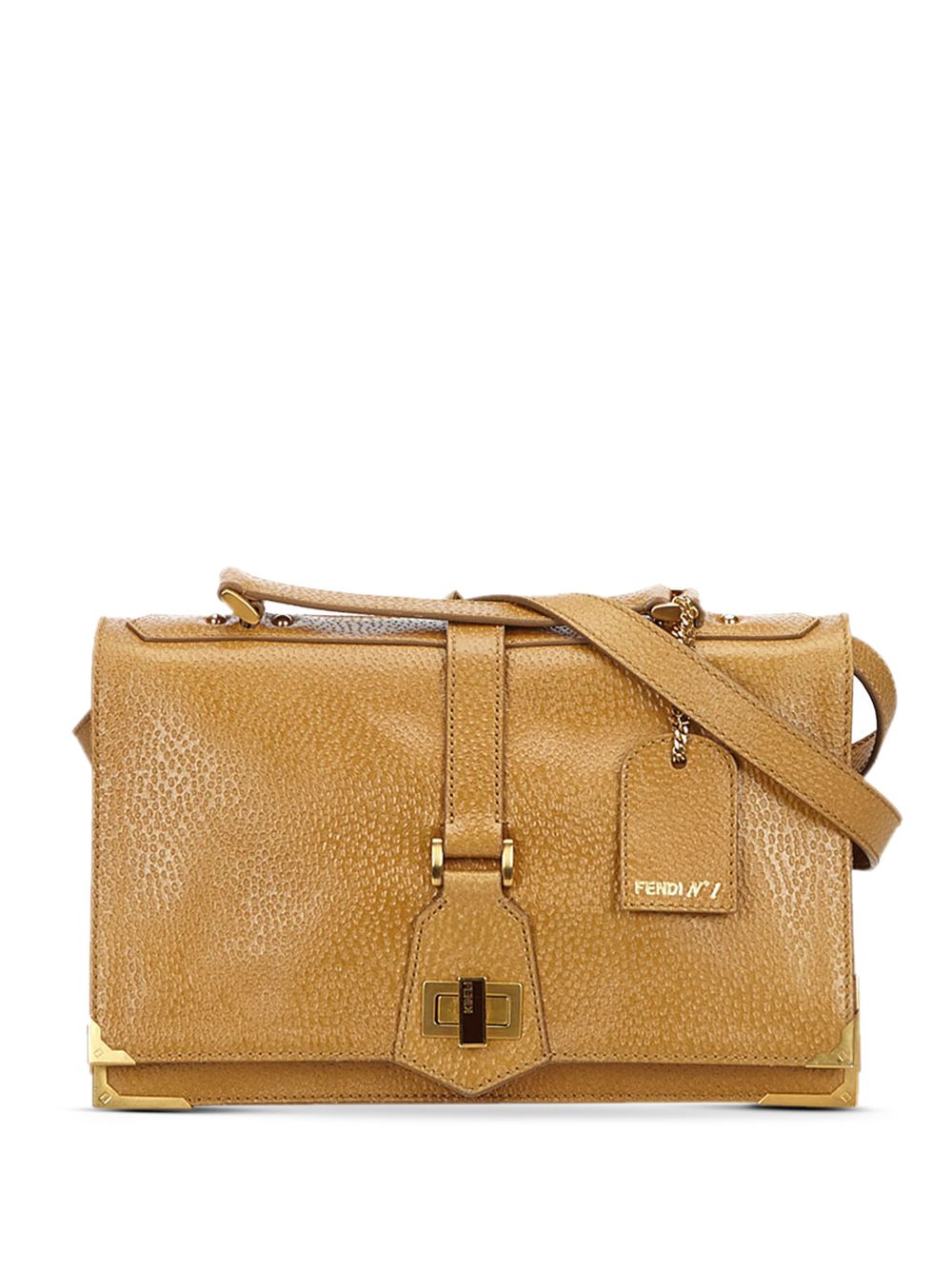 фото Fendi pre-owned twist-lock fastening clutch