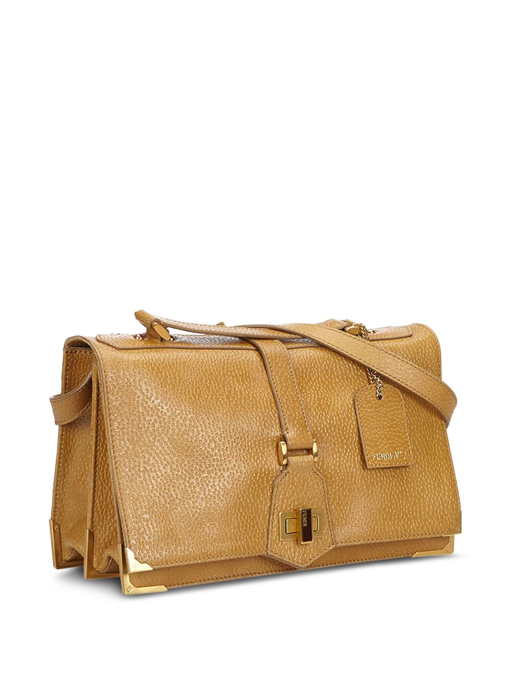 фото Fendi pre-owned twist-lock fastening clutch