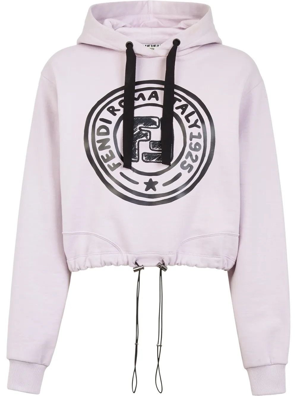 фото Fendi logo-print hoodie