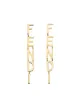 Image 1 of Fendi lettering logo pendant earrings